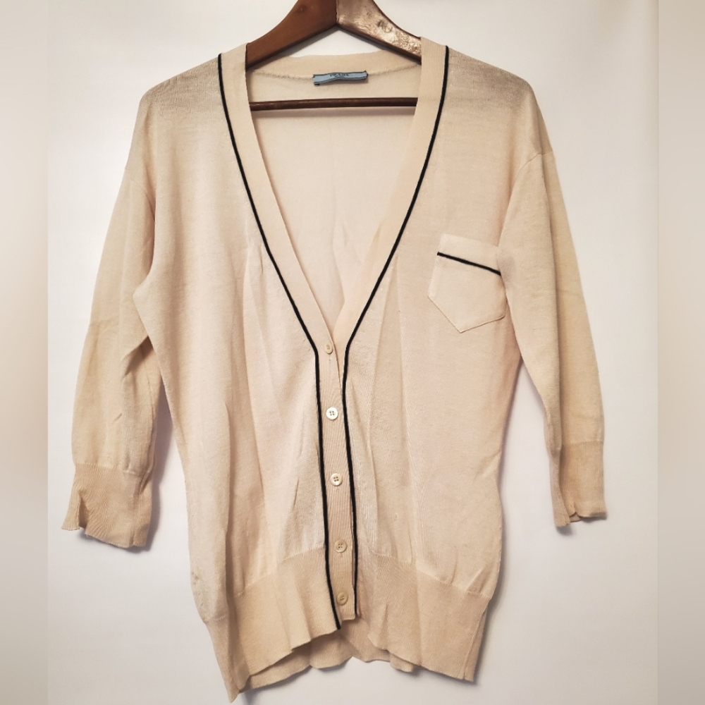 Prada Ivory Cardigan